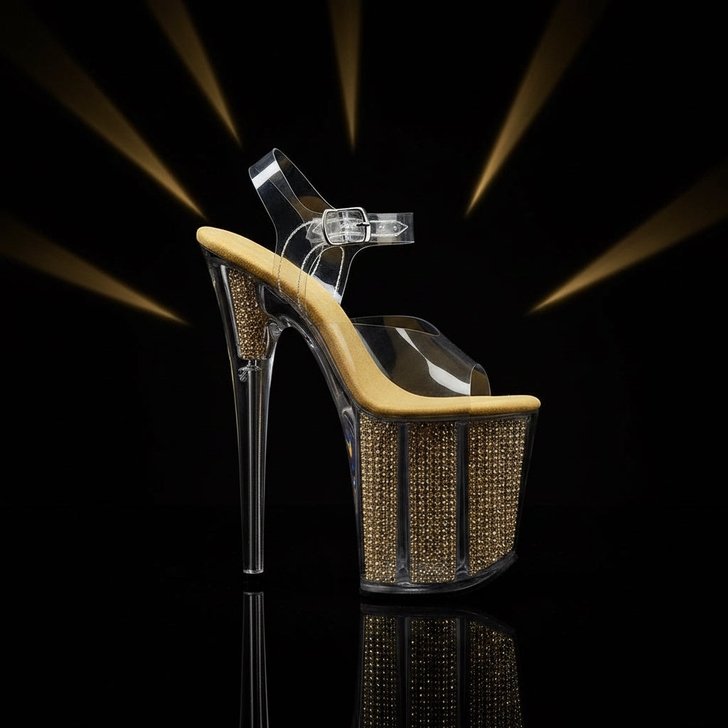 Night Shift Stiletto Heels – Crystal Dreams - Jersei Love Exotic Wear