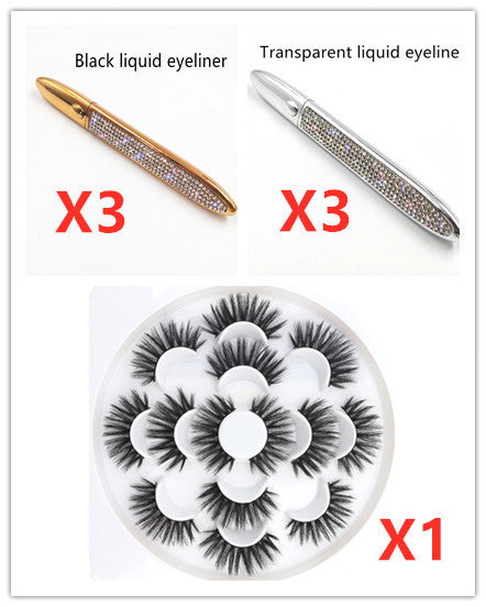 Self-adhesive Eyeliner Multicolor with Lashes