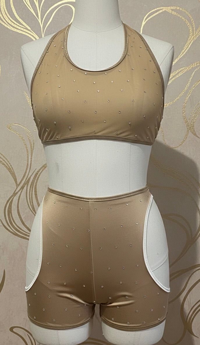 Crystal Two-Piece Set – Champagne Drip