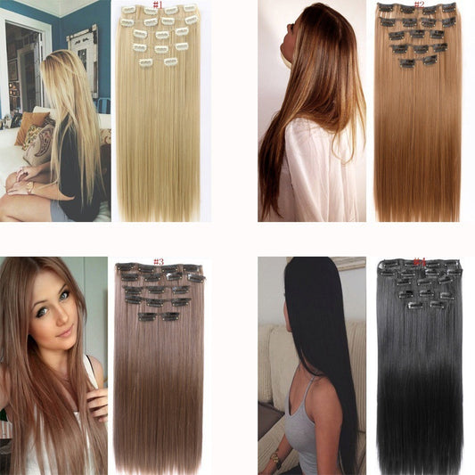 Silk Luxe Clip-In Straight Hair Extensions